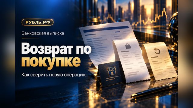 Возврат по покупке появился отдельной операцией: как сверить выписку